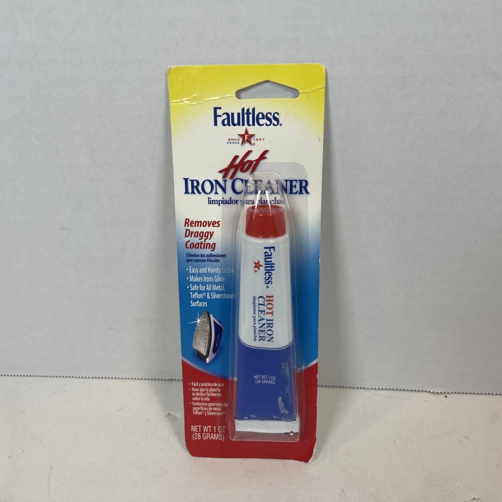 Faultless Hot Iron Cleaner Removes‎ Draggy Coating Teflon & Silverstone Surfaces